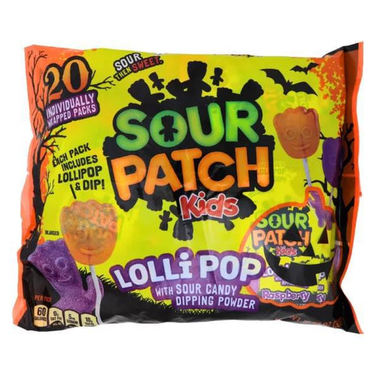 Sour Patch Kids Lollipops w/ Sour Powder