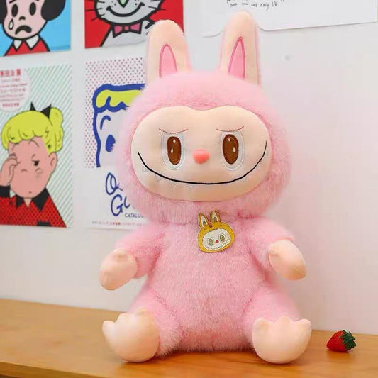 Labubu Inspired 10" Plush Pink