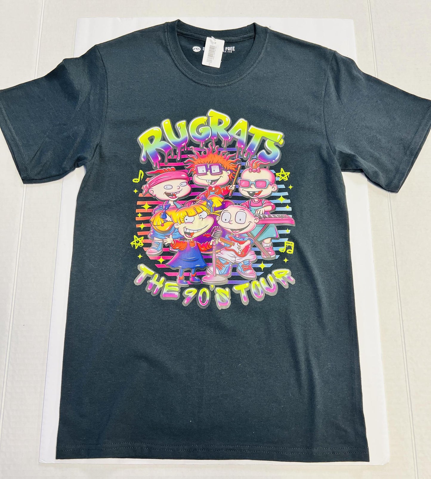 90's Rugrats Tshirt Black