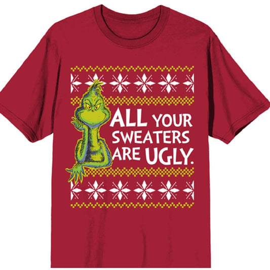 T shirt The Grinch Red Sweaters Are Ugly