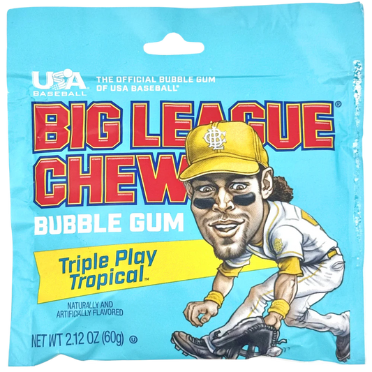 BIG LEAGUE CHEW TRIPLE PLAY TROPICAL