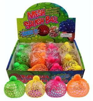 Squishy Glitter Neon Mesh Ball