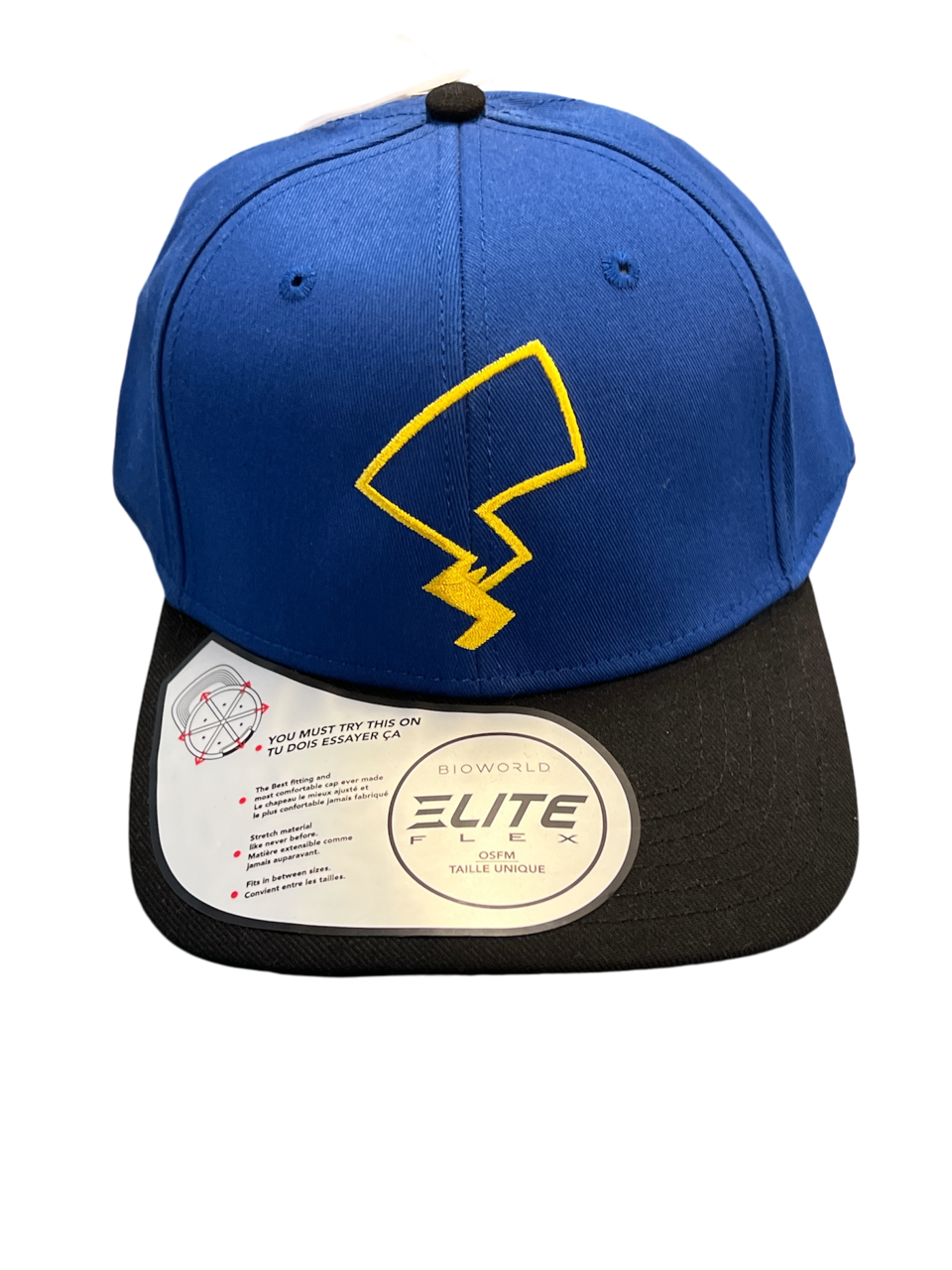 Hat Pokemon Blue w/ Lightening Tail Snap Back