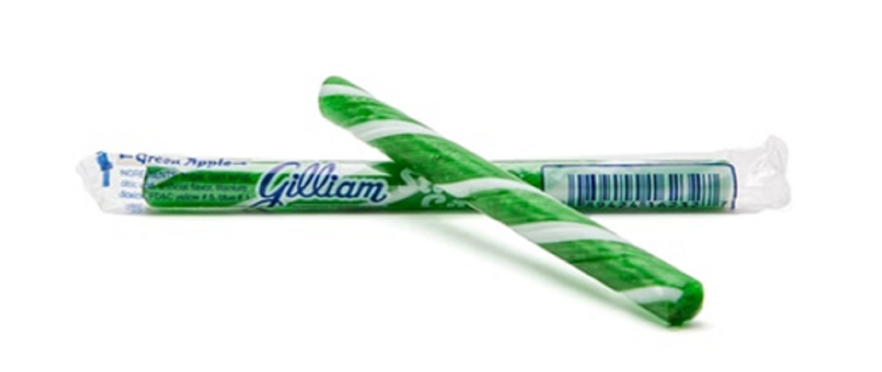 GILLIAM OLD FASHIONED STICK CANDY GREEN APPLE