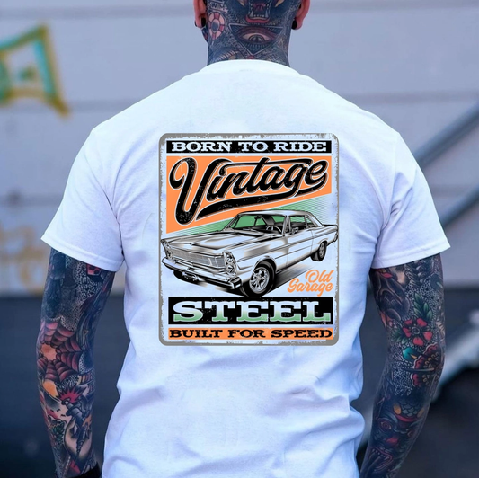 Vintage Steel Tshirt White