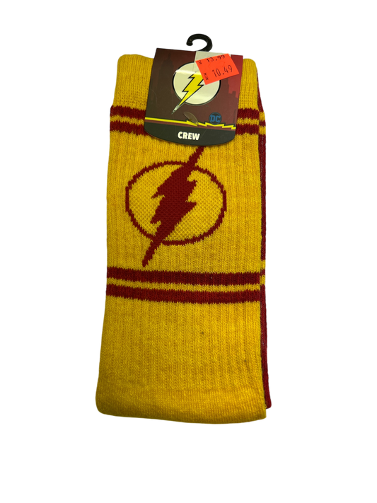 Socks The Flash Reverse Crew Size 8-12