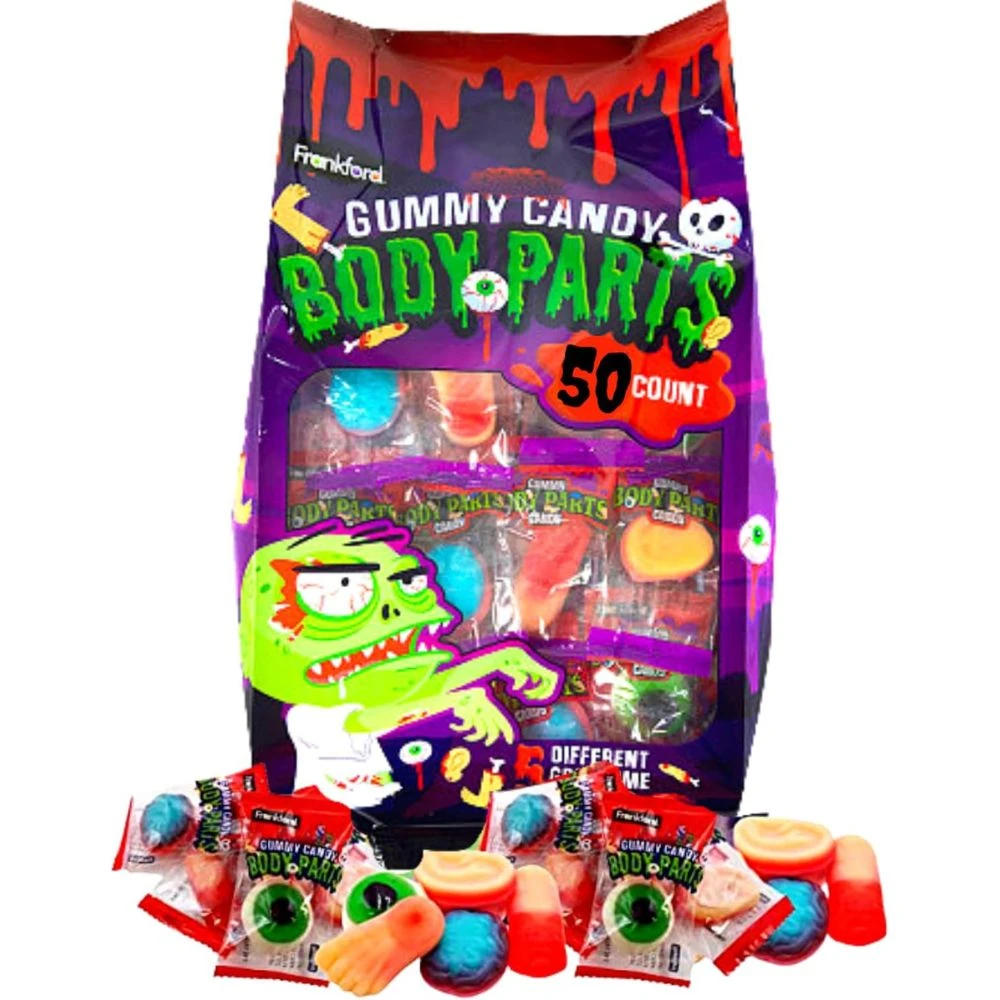 Frankford Halloween Gummy Body Parts Bag 50ct