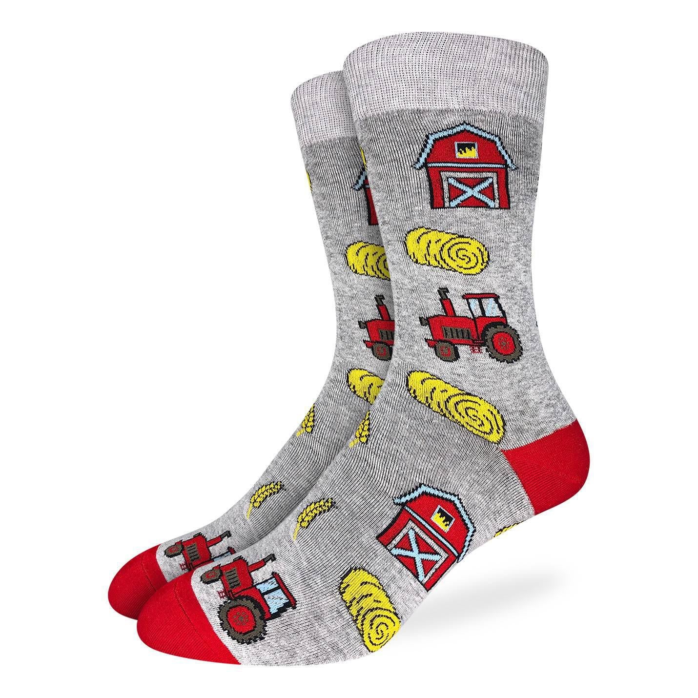 Good Luck Socks Crew 7-12 Farm