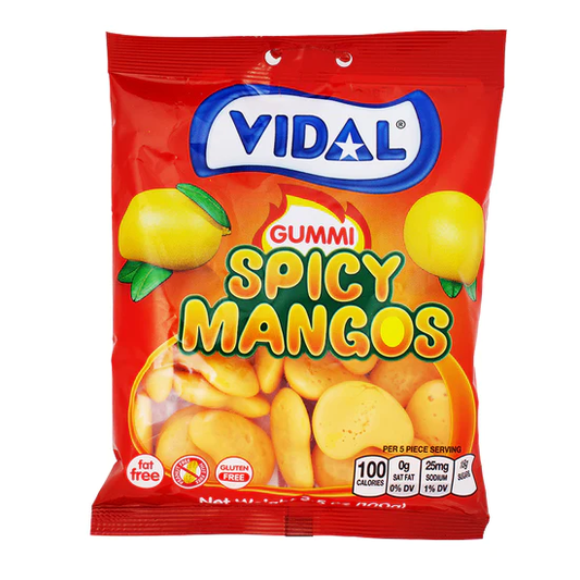 Vidal Gummy Peg Bag Spicy Mangos