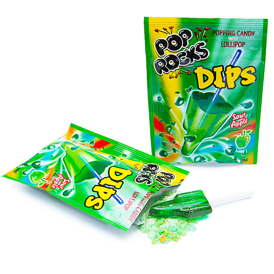 POP ROCKS DIPS SOUR APPLE