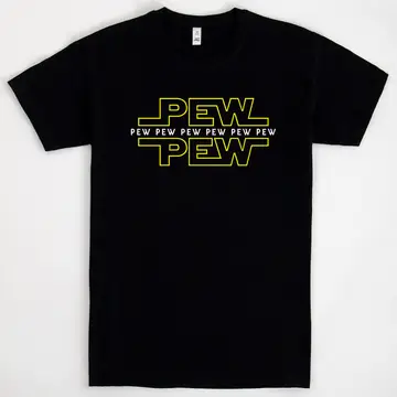 Pew Pew Tshirt Black