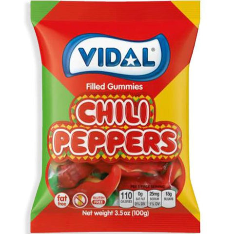 Vidal Gummy Peg Bag Chili Peppers