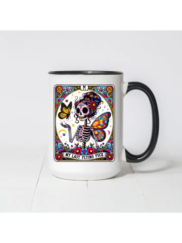 My Last Flying Fuck Tarot Card Coffee Mug