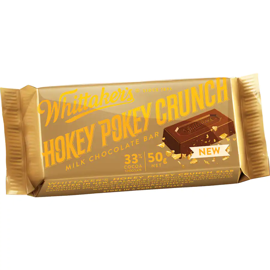 Whittakers Hokey Pokey Crunch Slab 50g