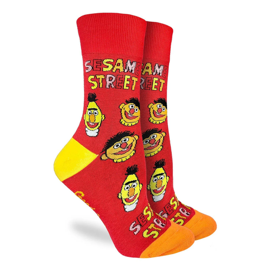 Good Luck Socks Crew 5-9 Sesame Street Bert & Ernie