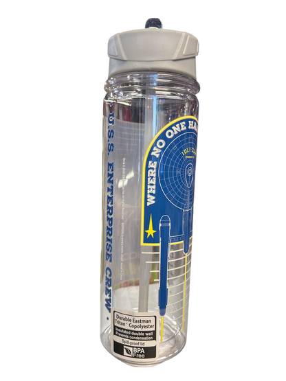 Water Bottle Star Trek Double Walled 16oz