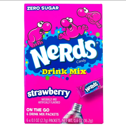 Nerds Singles To Go Drink Mix Strawberry