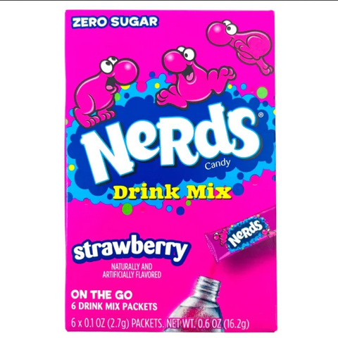 Nerds Singles To Go Drink Mix Strawberry