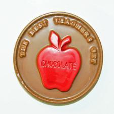 Milk Chocolate Apple Medallion For Teachers
