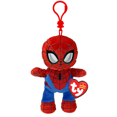 TY Floppy Clip Spiderman