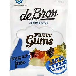 DeBron Sugar Free Fruit Gummies Peg Bag