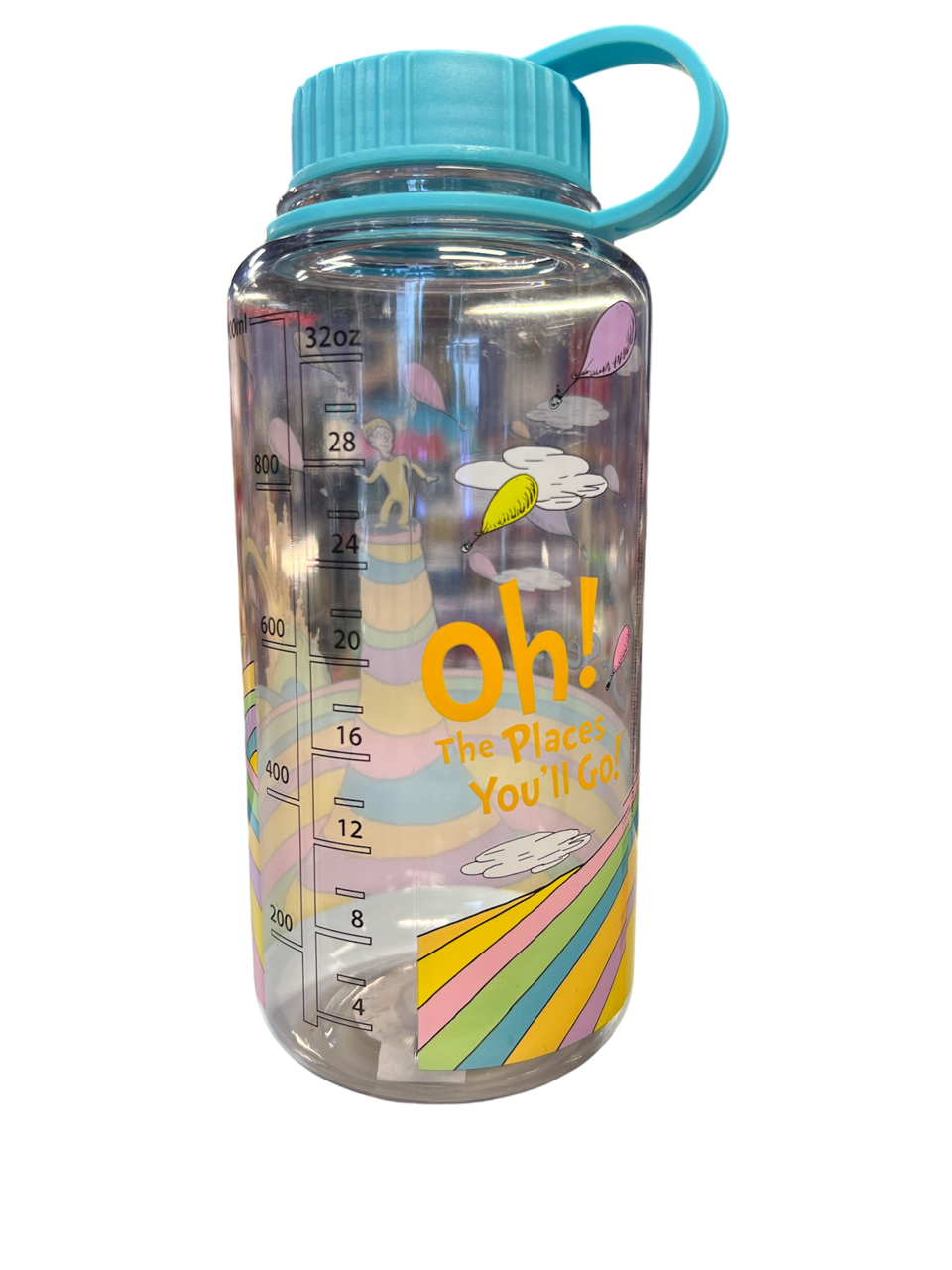 Water Bottle Dr Suess The Places You'll Go 32oz