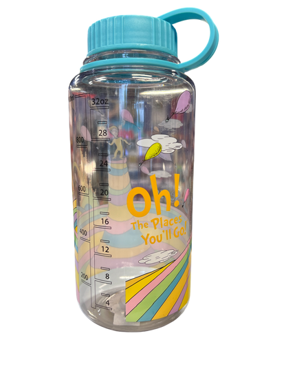 Water Bottle Dr Suess The Places You'll Go 32oz