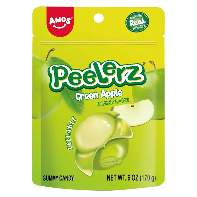 Amos Peelerz Gummy Green Apple 85g