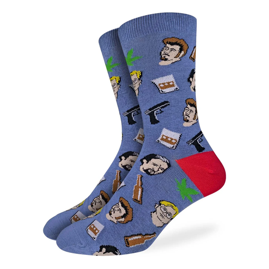 Good Luck Socks Crew 7-12 Trailer Park Boys Faces