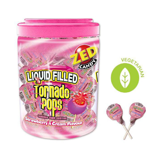 ZED Tornado Lollipops Strawberry n Cream