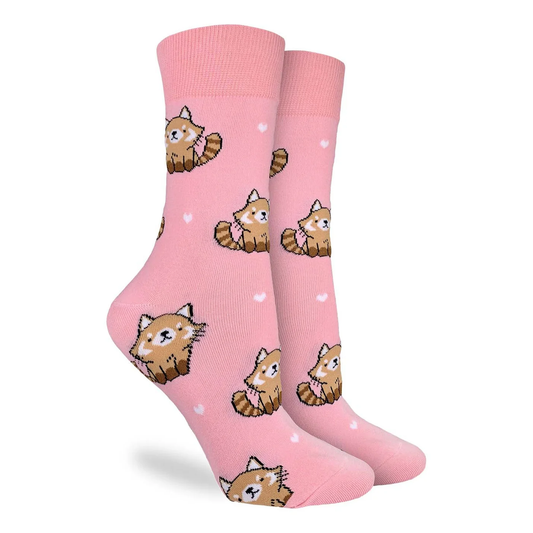 Good Luck Socks Crew 5-9 Cute Red Pandas