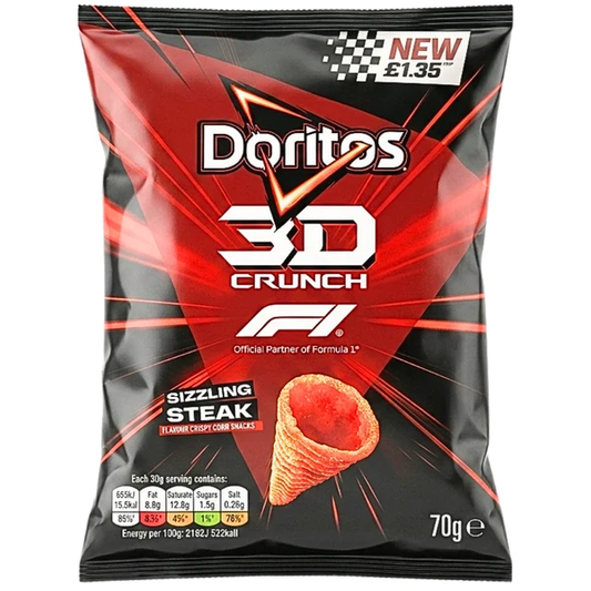 Doritos 3D Crunch Sizzling Steak 70g