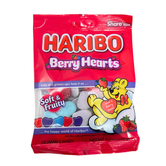 Haribo Berry Hearts Peg Bag