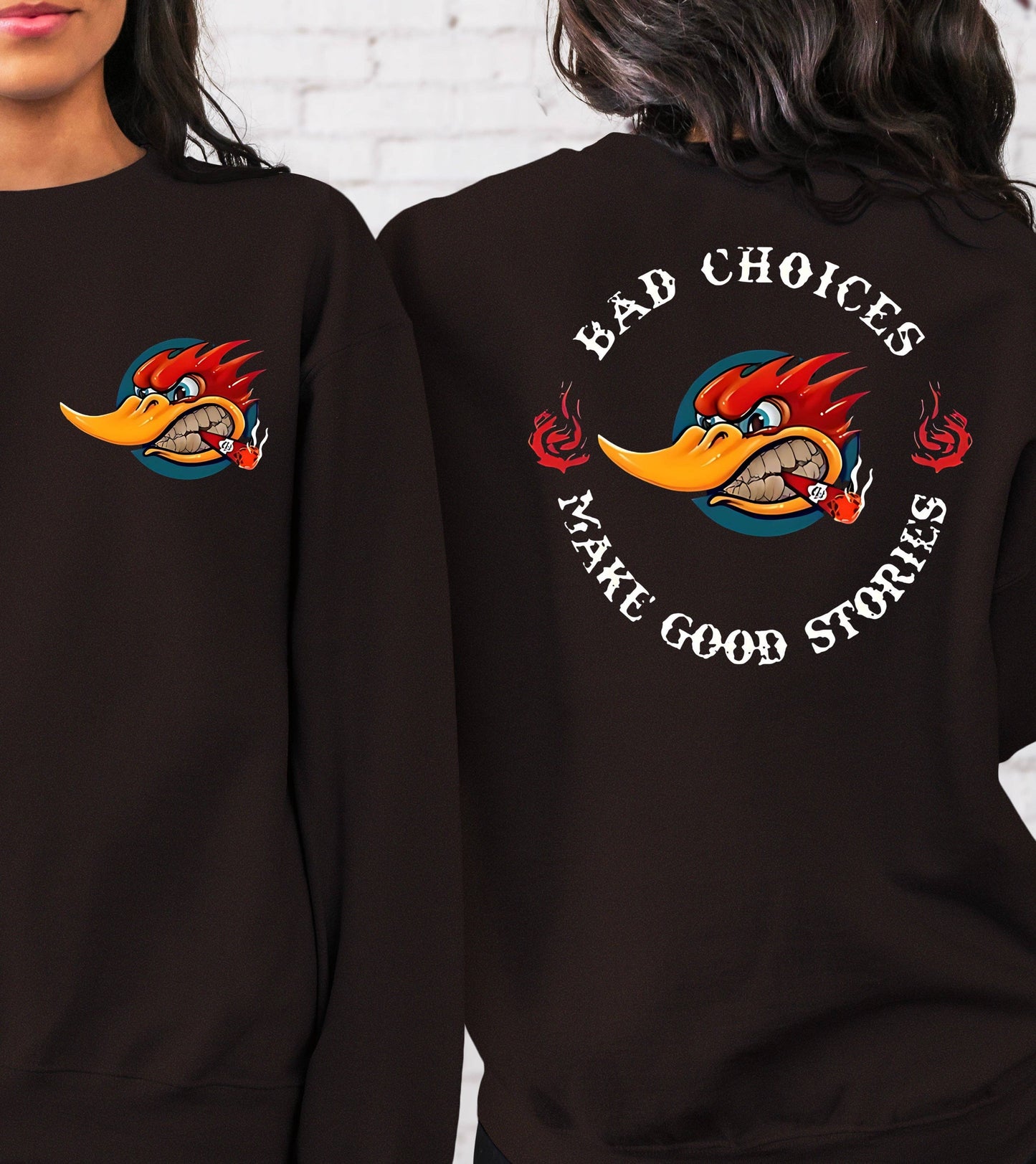 Sweatshirt Hoodie T-Shirt Gear Head Bad Choices Make Good Stories