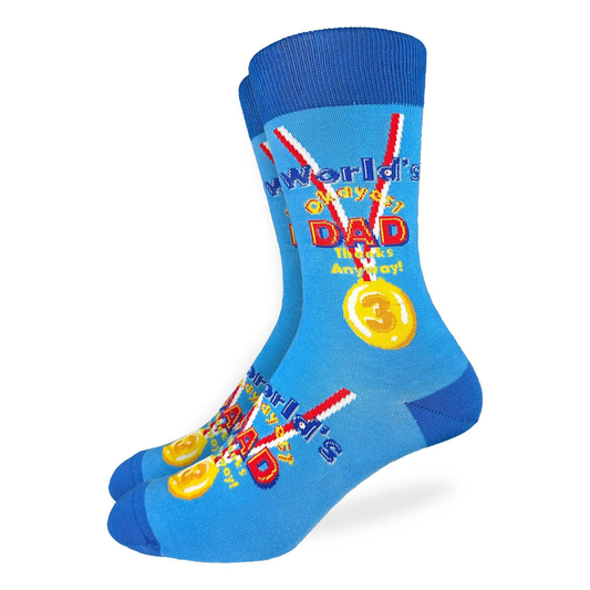 Good Luck Socks Crew 7-12 World's Okayest Dad