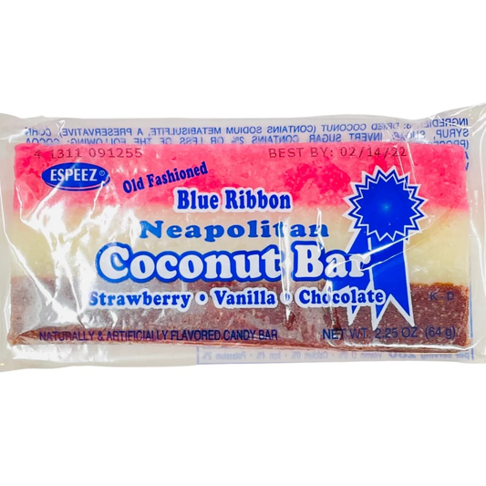 Blue Ribbon Neopolitan Coconut Bar