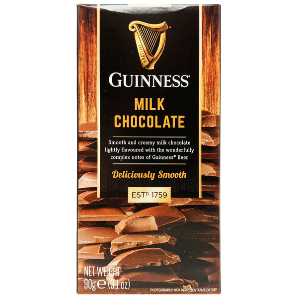 Guinness Milk Chocolate Solid Bar 90g