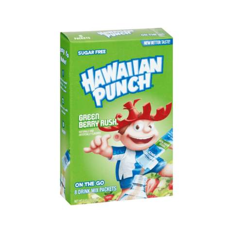 Hawaiian Punch Green Berry Rush On The Go Singles Drink Mix