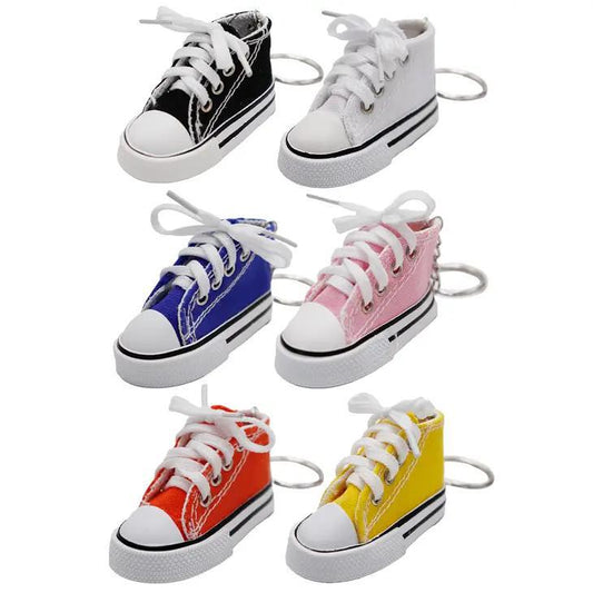 Keychain Canvas Rubber Sole Mini Sneakers