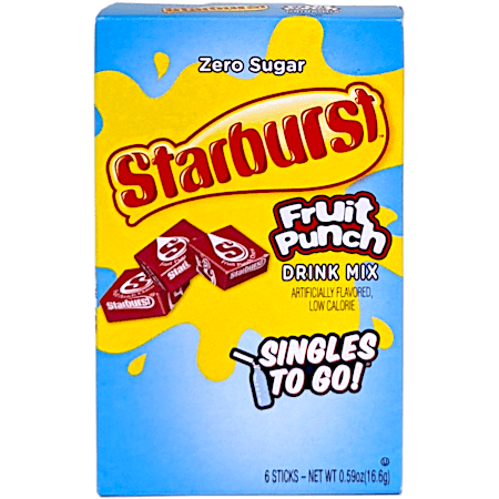 Starburst Blue Raspberry Singles To Go Drink Mix