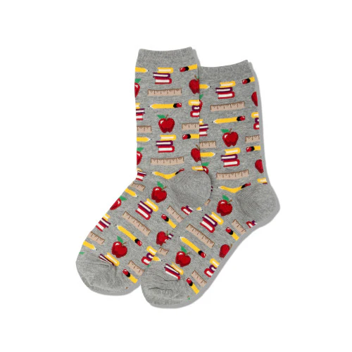 Hot Sox Socks 5-9 Crew Teacher
