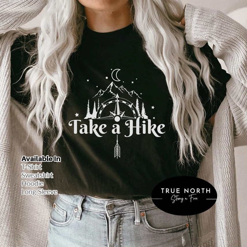 Take A Hike Tshirt Black