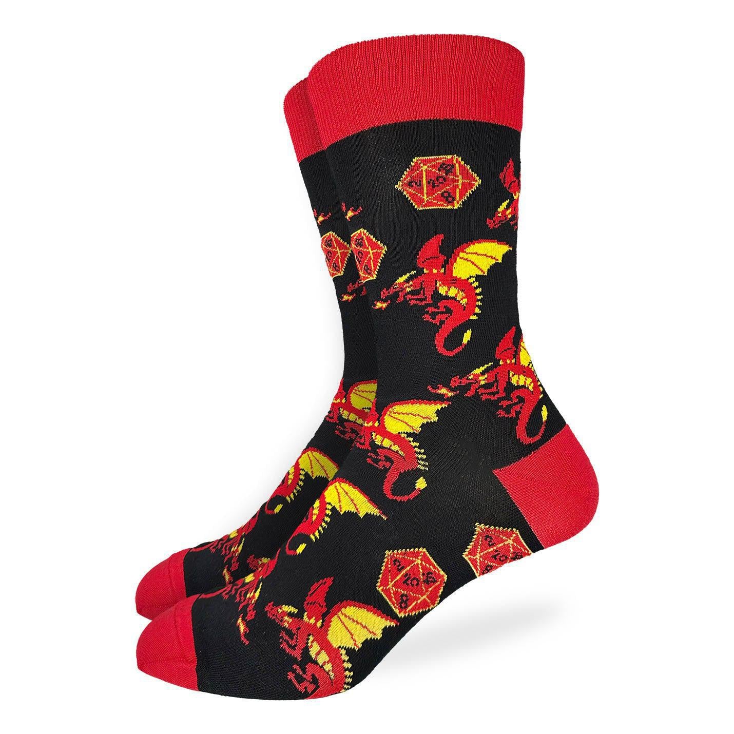 Good Luck Socks Crew 7-12 Dice & Dragons