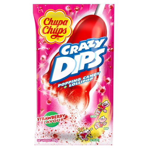Chupa Chups Crazy Dip Strawberry UK