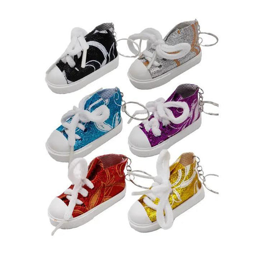 Keychain Mini Glitter Shimmer Sneakers