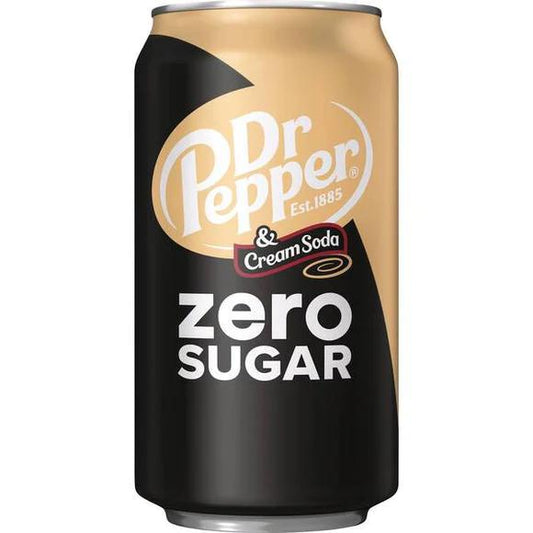 Dr Pepper Cream Soda Zero Sugar Can