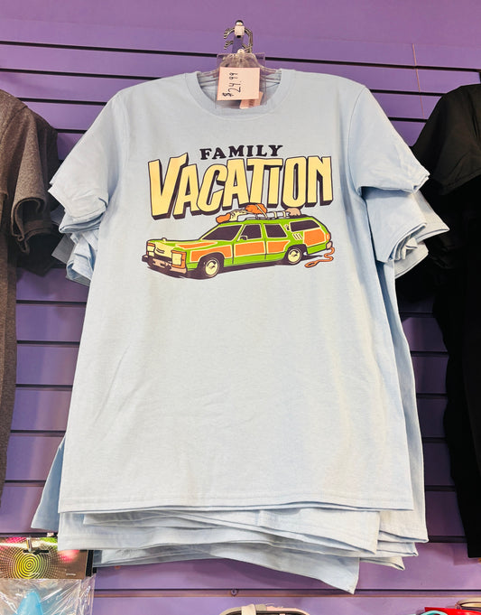 Walley World Summer Vacation T Shirt Light Blue