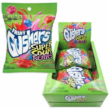 Gushers Super Sour Berry Bag 120g