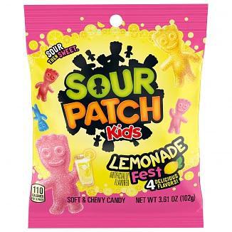 Sour Patch Kids Lemonade 102g Peg Bag