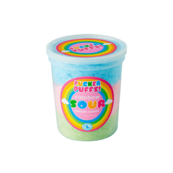 Cotton Candy Pucker Puffs Rainbow Sour Flavour